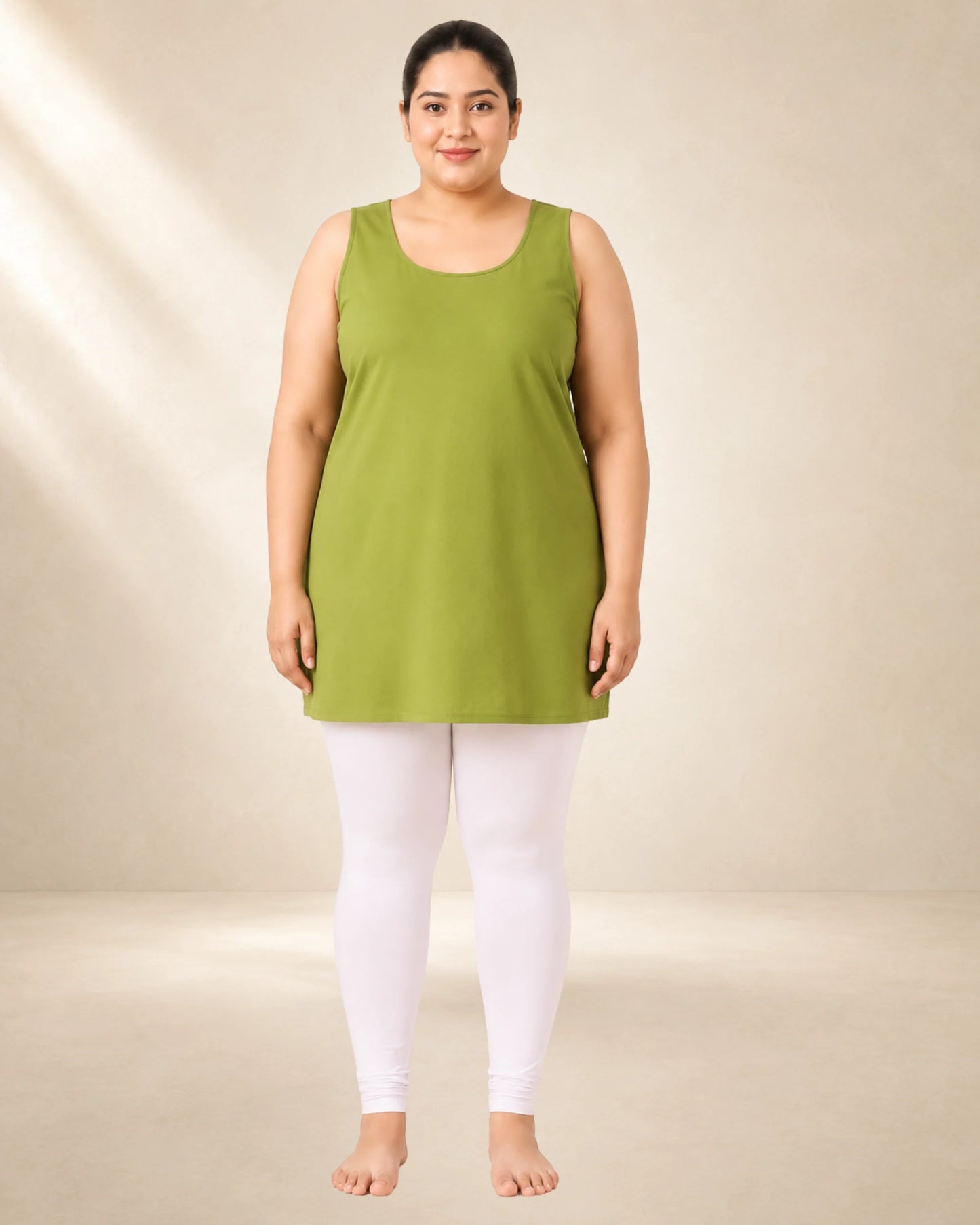 KURTIVERSE  Plus Size Short Inner Slip for Women Multi Color | Poly Cotton 28 Inch