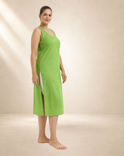 KURTIVERSE Women’s Poly Cotton Full-Length Inner Slip Green Color | 41 Inch | Sizes 4XL–7XL