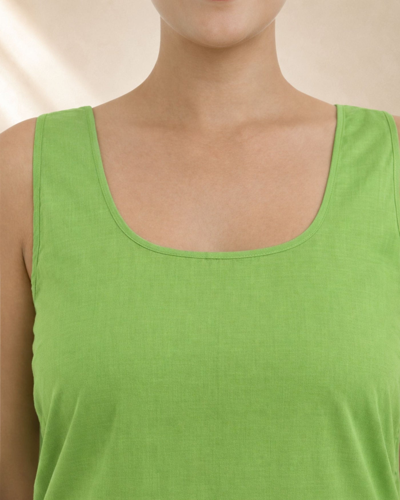 KURTIVERSE Women’s Poly Cotton Full-Length Inner Slip Green Color | 41 Inch | Sizes 4XL–7XL