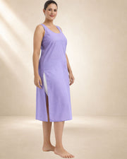 KURTIVERSE Women’s Poly Cotton Full-Length Inner Slip Lavender Color | 41 Inch | Sizes 4XL–7XL