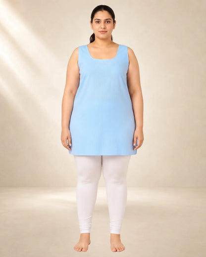 KURTIVERSE  Plus Size Short Inner Slip for Women Multi Color | Poly Cotton 28 Inch