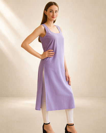 Women’s Lavender 41-Inch Long Inner Slip – S–3XL