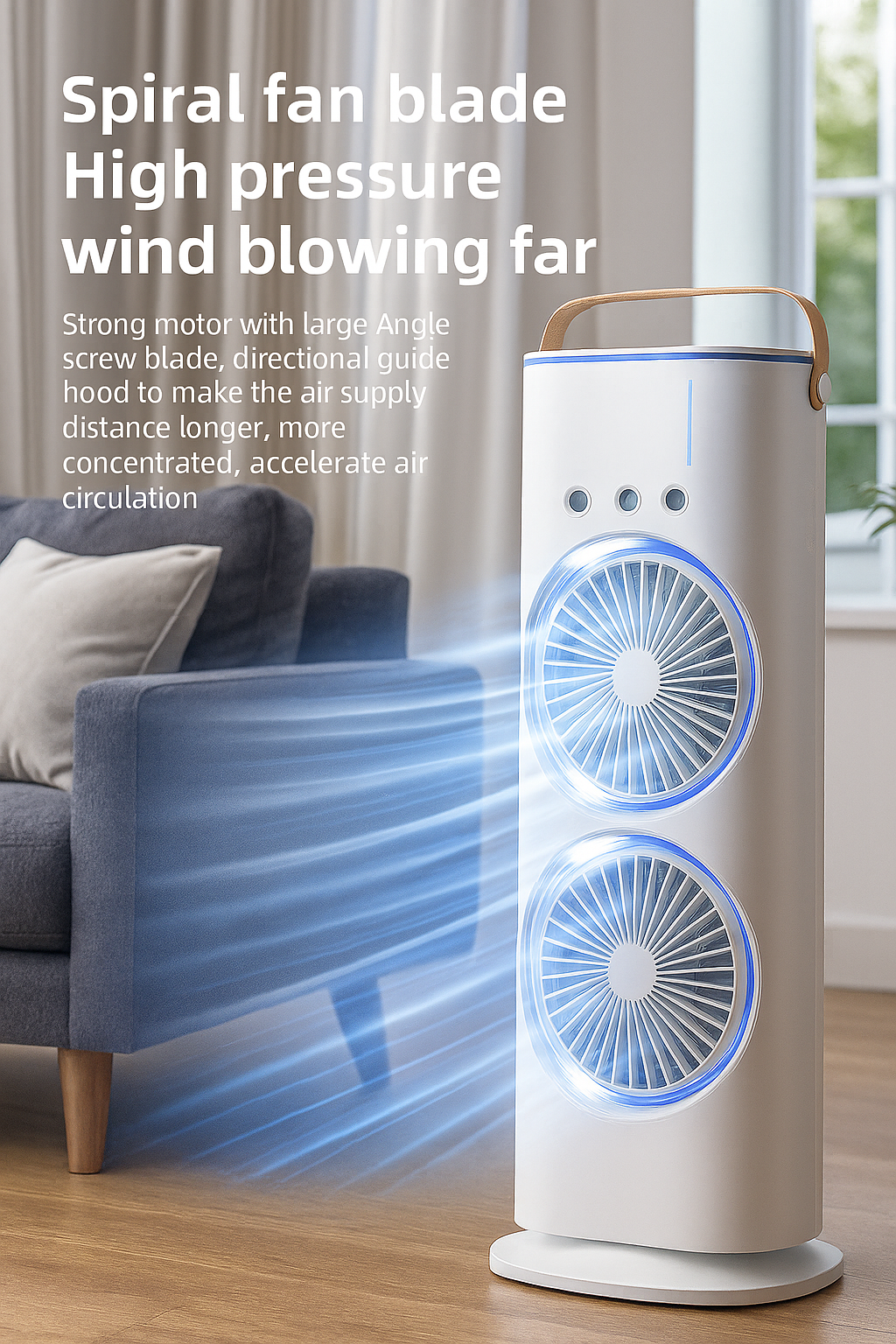 Double-Ended Mist Spray Cooler Fan Rechargeable Portable Handheld Mini Fan with Water Mist