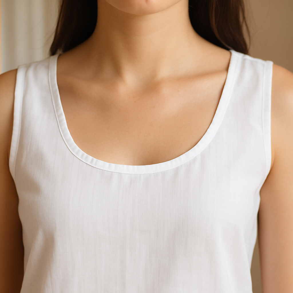 KurtiVerse Women’s Cotton Half Slip, 28-Inch Short Inner Slip with 9-Inch Side Slit