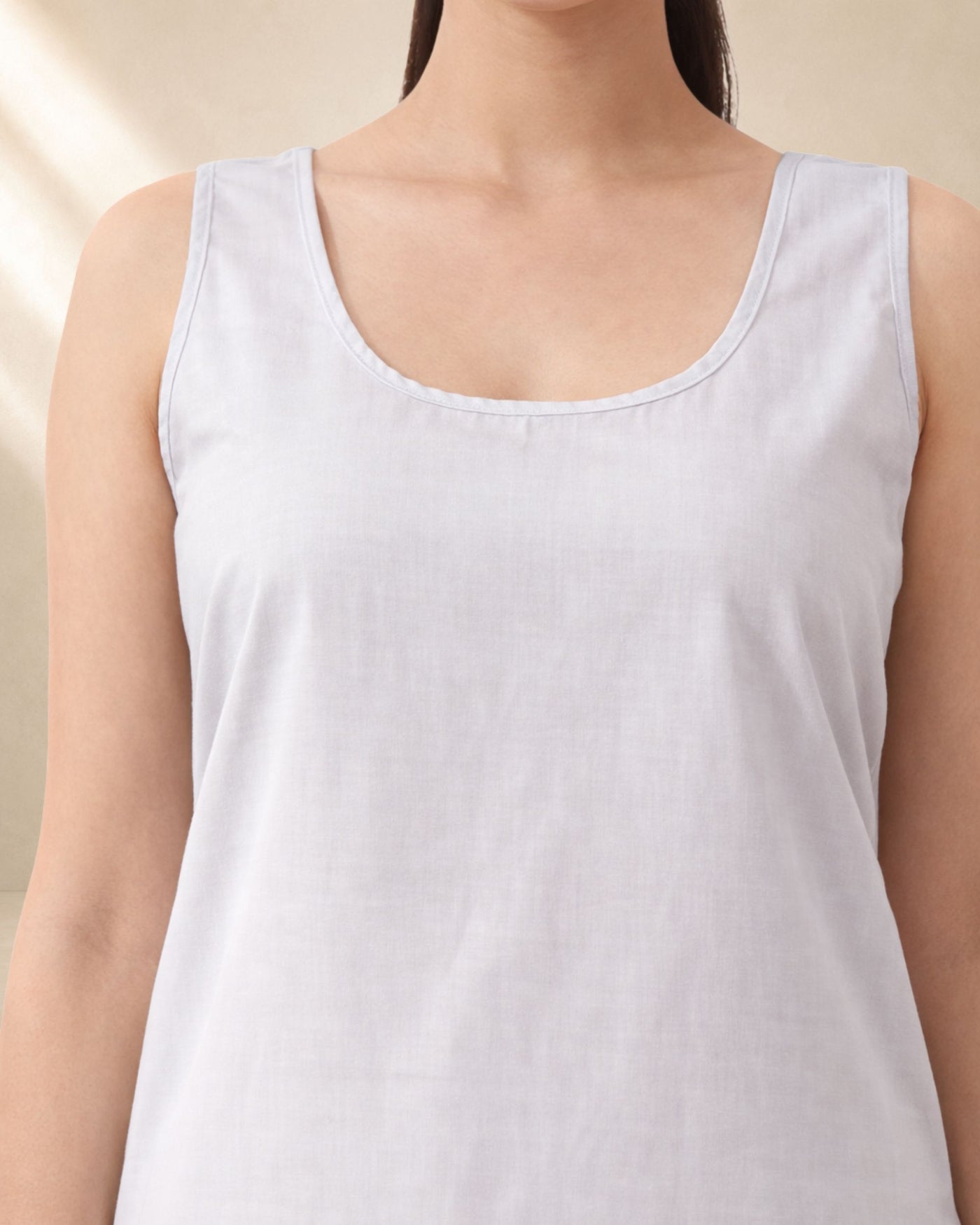 KURTIVERSE Women’s Poly Cotton Full-Length Inner Slip Light Gray Color | 41 Inch | Sizes 4XL–7XL