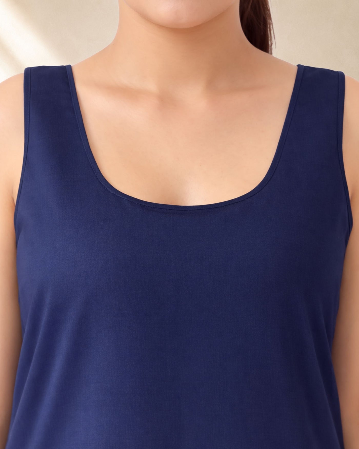 KURTIVERSE Women’s Poly Cotton Full-Length Inner Slip Navy Blue Color | 41 Inch | Sizes 4XL–7XL