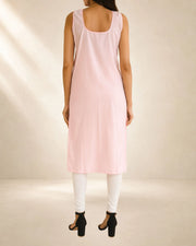 KURTIVERSE Women’s Poly Cotton Full-Length Inner Slip Pink Color | 41 Inch | Sizes S–3XL: