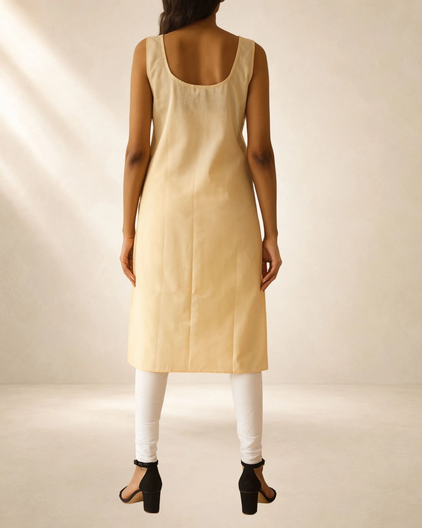 Women’s Beige 41-Inch Long Inner Slip – S–3XL