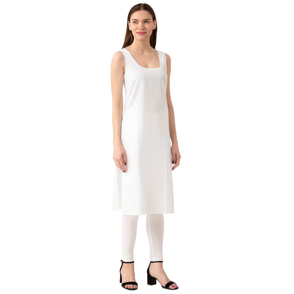 KURTIVERSE Full Slip for Women Cotton Long Inner Wear