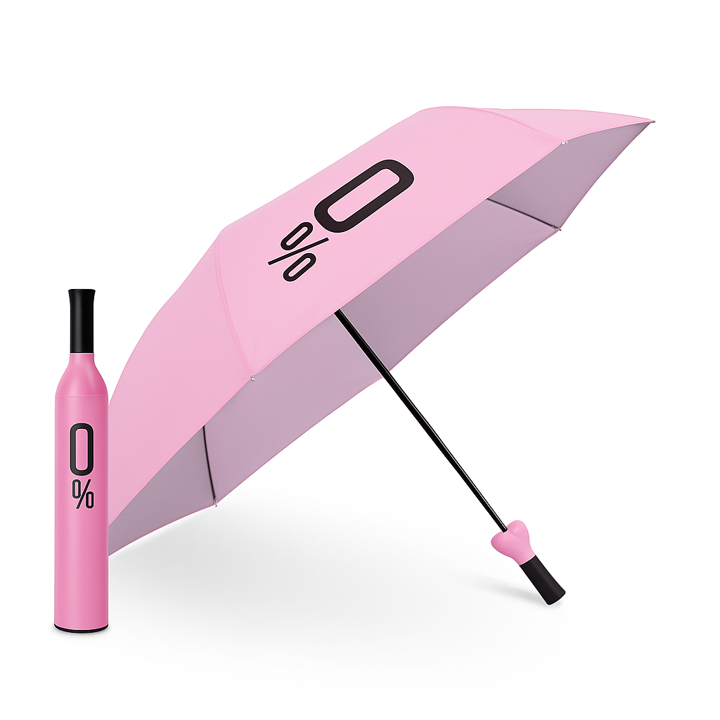 Travel Bottle Umbrella, Windproof, UV Protection, Portable Sun and Rain Protection for Men and Women