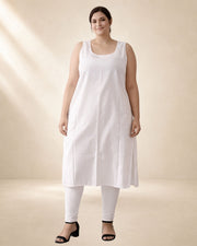 KURTIVERSE Women’s Poly Cotton Plus Size Inner Slip | Full Length 41 Inch | Sizes 4XL–7XL