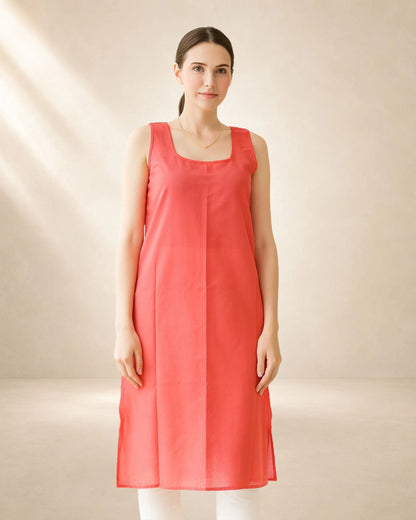 Women’s Carrot Red 41-Inch Long Inner Slip – S–3XL – product image