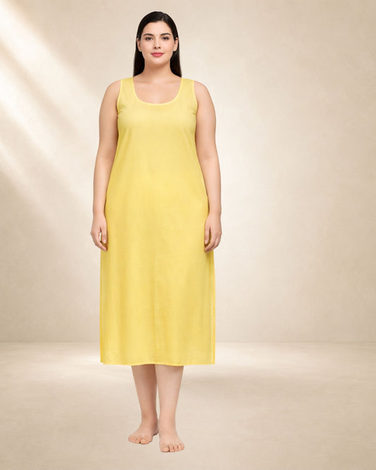 KURTIVERSE Plus Size Long Inner Slip for Women | Full Length 41 Inch Inner Slip for Long Kurti & Ethnic Wear | 4XL-7XL