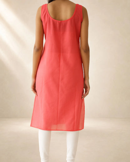 Women’s Carrot Red 41-Inch Long Inner Slip – S–3XL