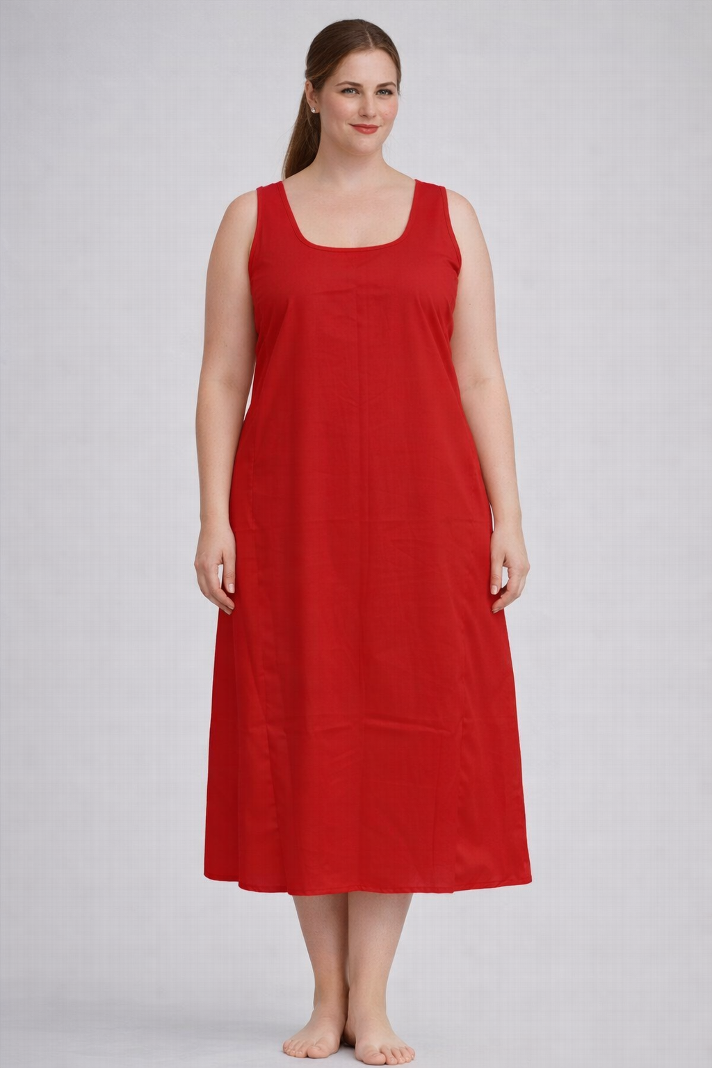KURTIVERSE Women Poly Cotton Anarkali A-Line Inner Slip, 43 Inch Long 4xl to 7xl