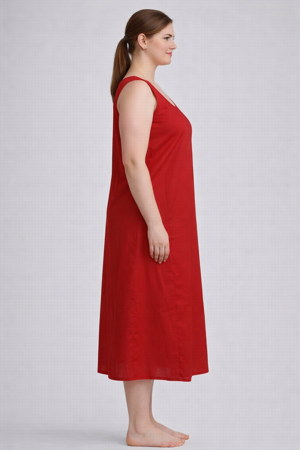 KURTIVERSE Women Poly Cotton Anarkali A-Line Inner Slip, 43 Inch Long 4xl to 7xl