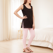 KurtiVerse Women’s Cotton Half Slip, 28-Inch Short Inner Slip with 9-Inch Side Slit