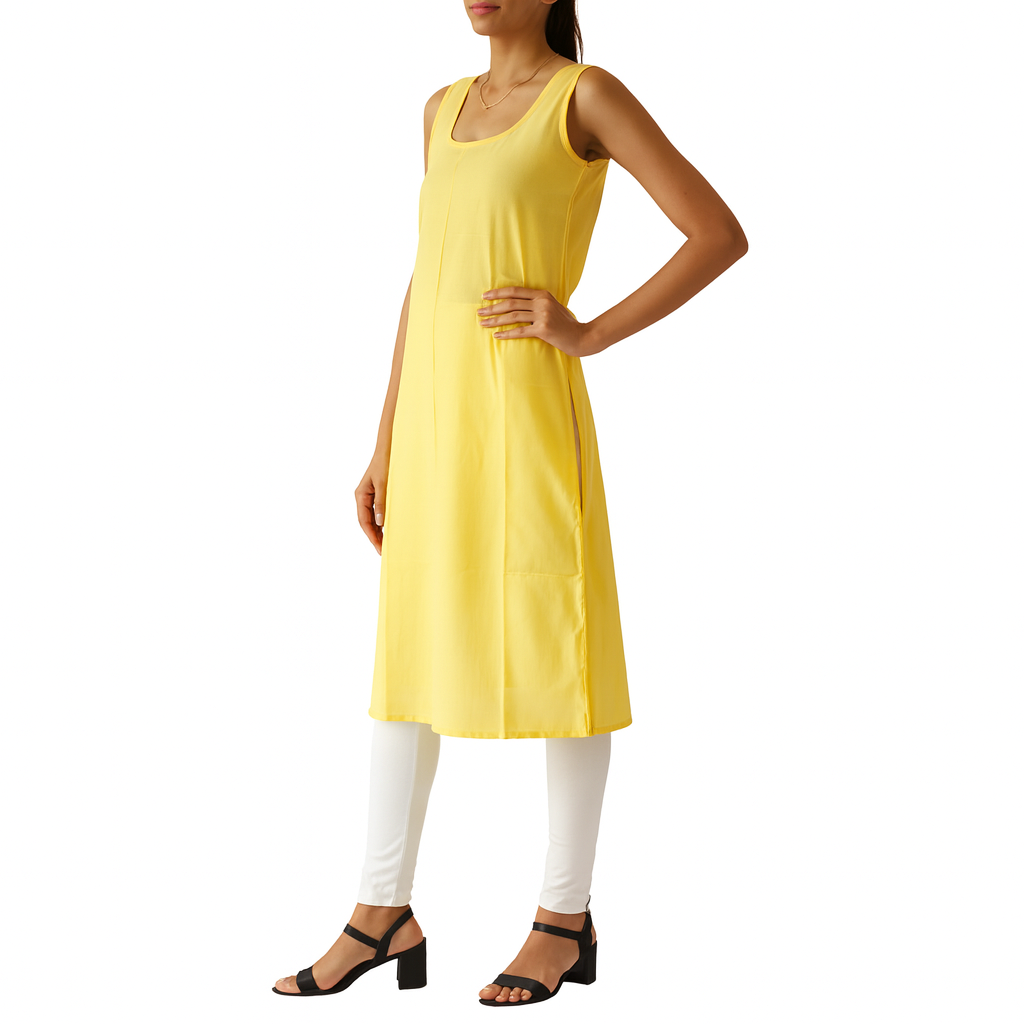 KURTIVERSE Full Slip for Women Cotton Long Inner Wear