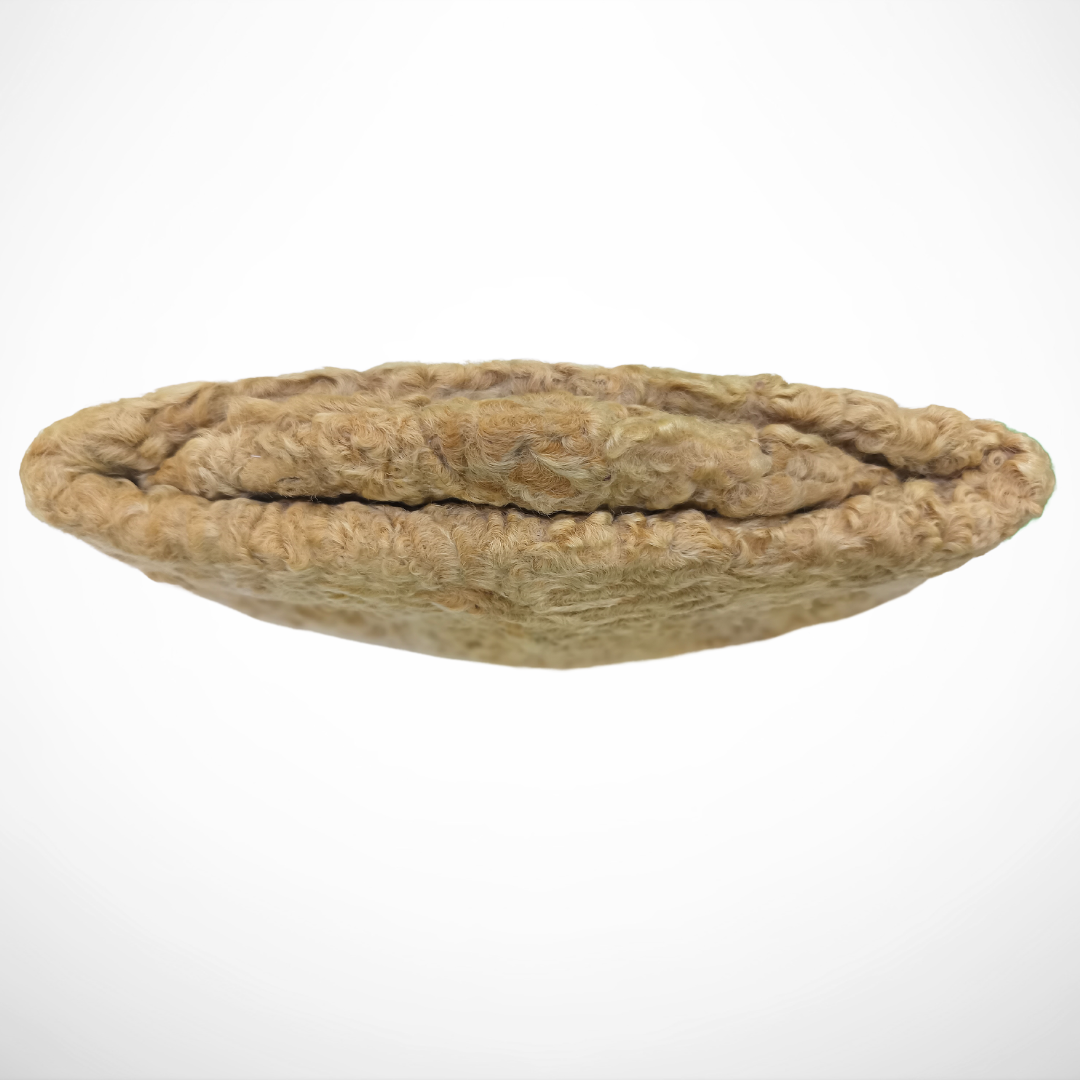 KURTIVERSE Karakuli Cap for Men Winter Original Fur Cap Beige