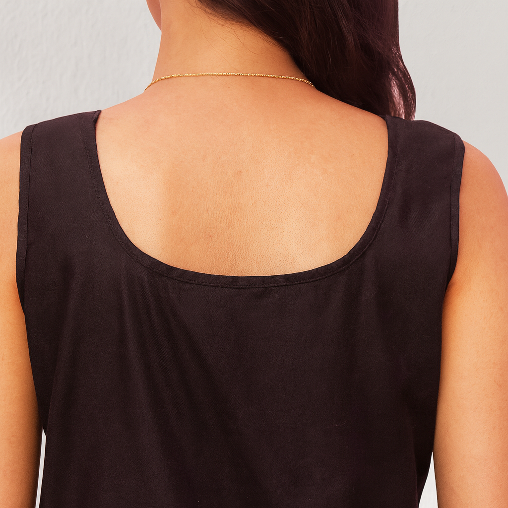 KurtiVerse Women’s Cotton Half Slip, 28-Inch Short Inner Slip with 9-Inch Side Slit