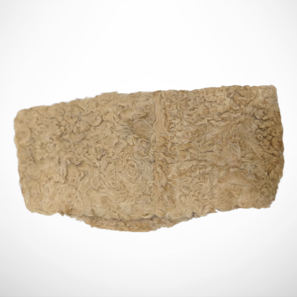 KURTIVERSE Karakuli Cap for Men Winter Original Fur Cap Beige