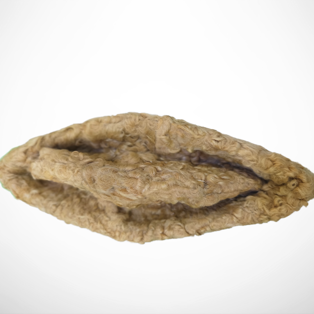 KURTIVERSE Karakuli Cap for Men Winter Original Fur Cap Beige