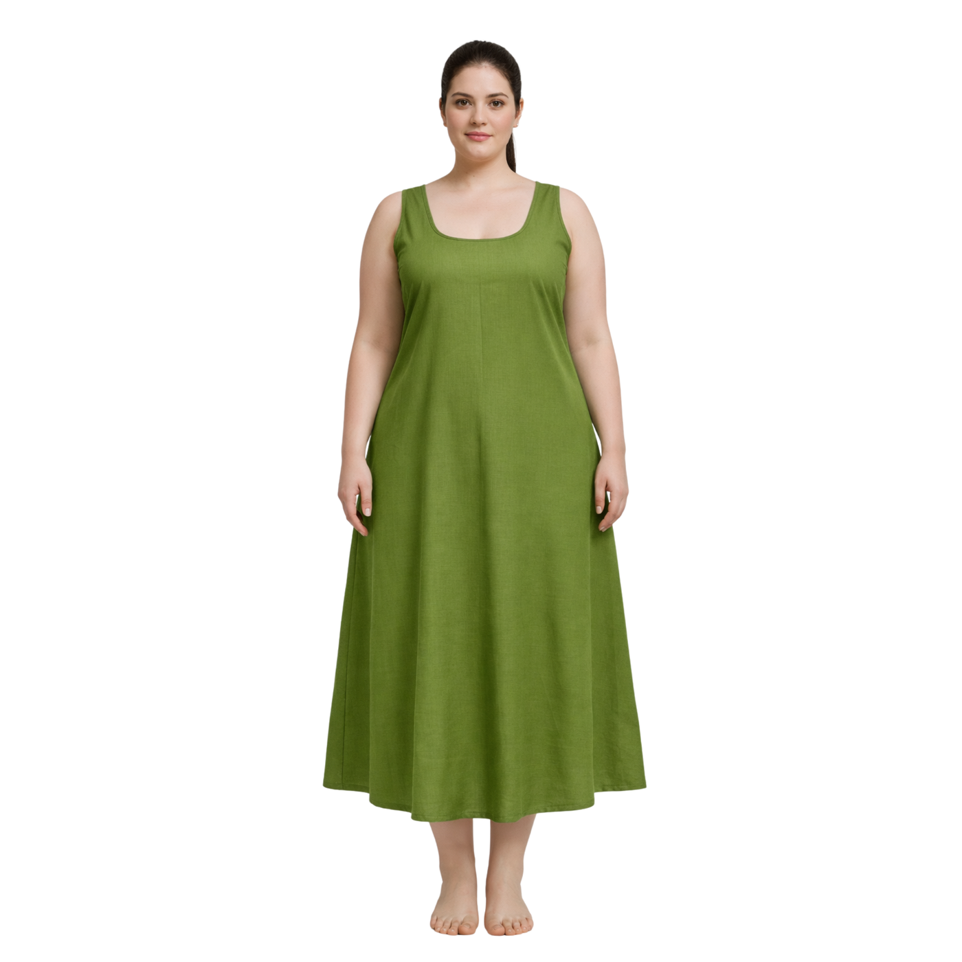 KURTIVERSE Women Poly Cotton Anarkali A-Line Inner Slip, 43 Inch Long 4xl to 7xl
