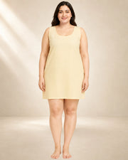 Kurtiverse Plus Size Poly Cotton Inner Slip for Women 28 Inch