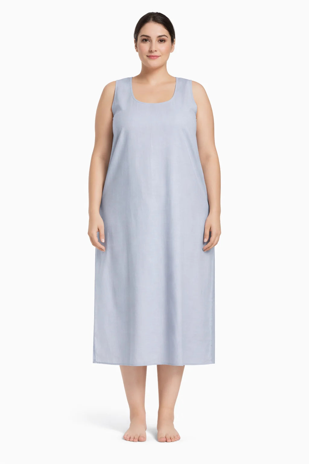 KURTIVERSE Women’s Poly Cotton Full-Length Inner Slip Dark Gray Color | 41 Inch | Sizes 4XL–7XL