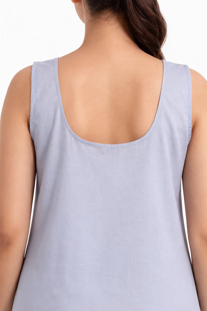 Women’s Plus Size Dark Grey 41-Inch Long Inner Slip – 4XL–7XL