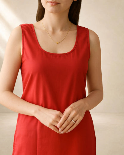 Women's Cotton Long Under Slip