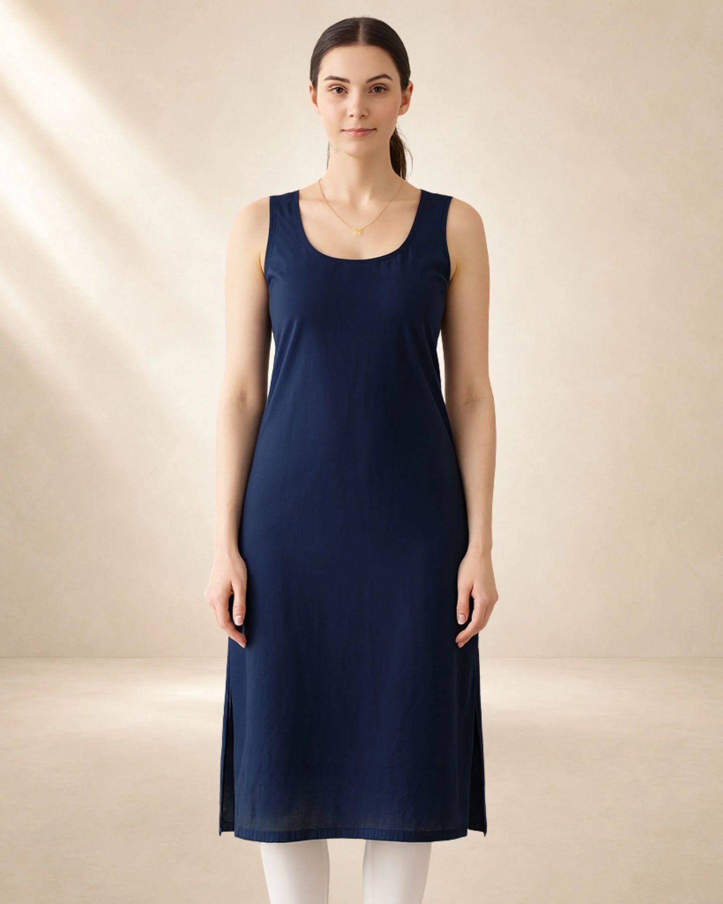 Women’s Navy 41-Inch Long Inner Slip – S–3XL – product image