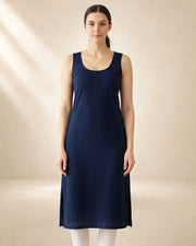 KURTIVERSE Women’s Poly Cotton Inner Slip | 41 Inch Full-Length | Sizes S–3XL
