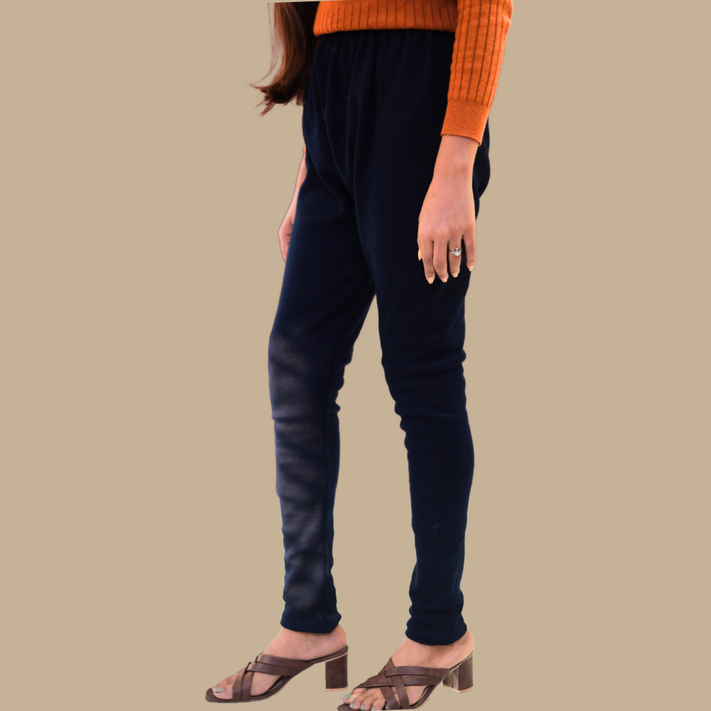KURTIVERSE Woolen Leggings for Women Winter Thermal Waist Size : 24 to 32 Inch Stretchable.
