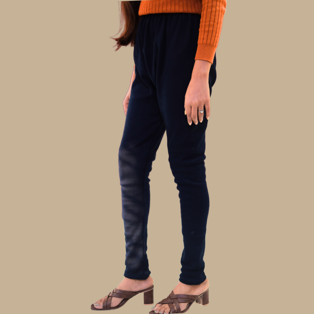 KURTIVERSE Woolen Leggings for Women Winter Thermal Waist Size : 24 to 32 Inch Stretchable.