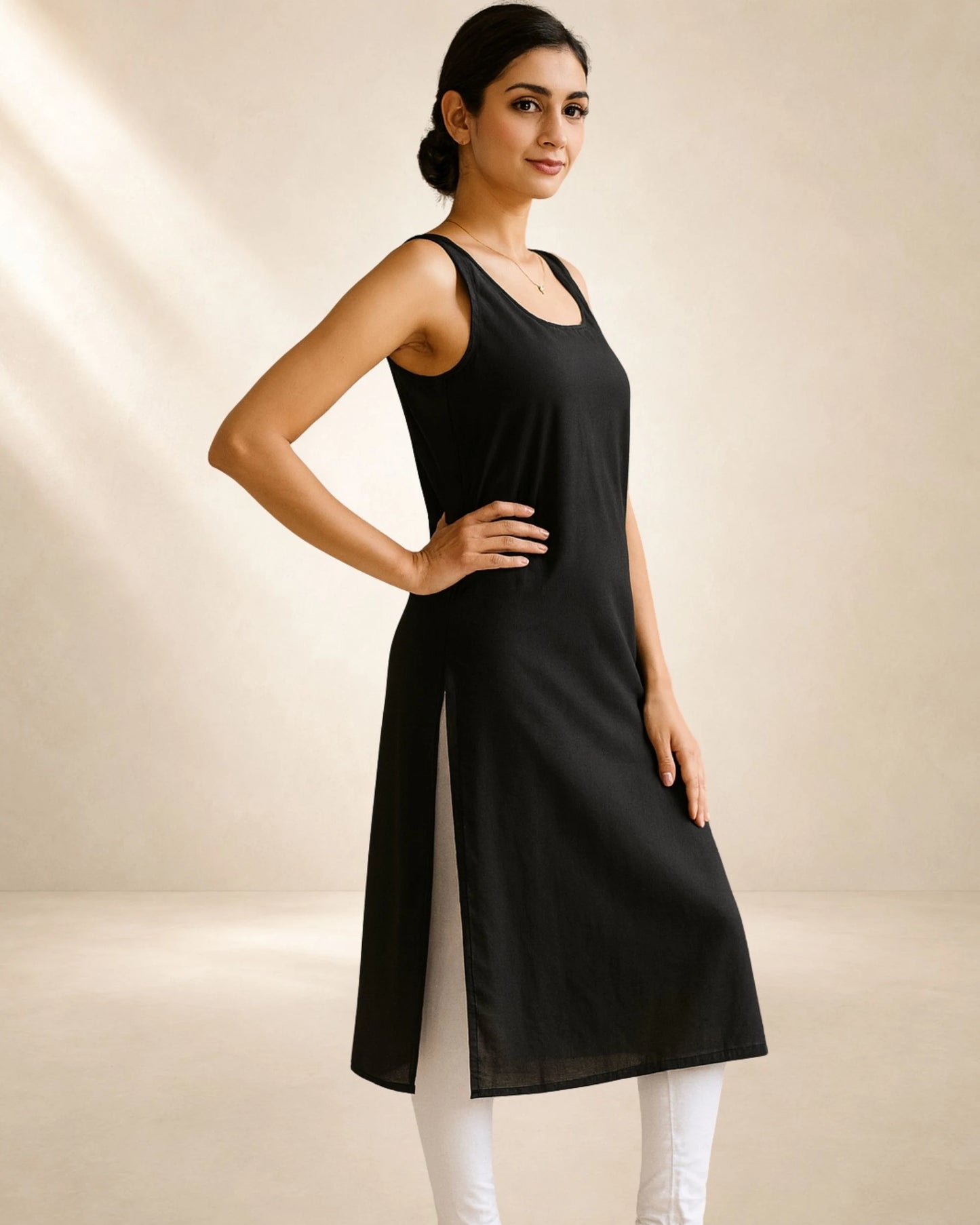 Women’s Black 41-Inch Long Inner Slip – S–3XL