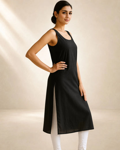 Women’s Black 41-Inch Long Inner Slip – S–3XL