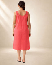 KURTIVERSE Women’s Poly Cotton Full-Length Inner Slip Caret Red Color | 41 Inch | Sizes 4XL–7XL