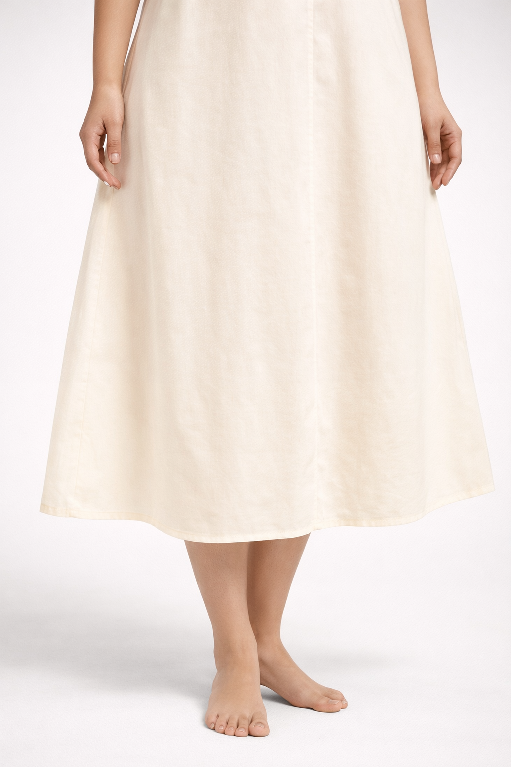 KURTIVERSE Women Poly Cotton Anarkali A-Line Inner Slip, 43 Inch Long 4xl to 7xl