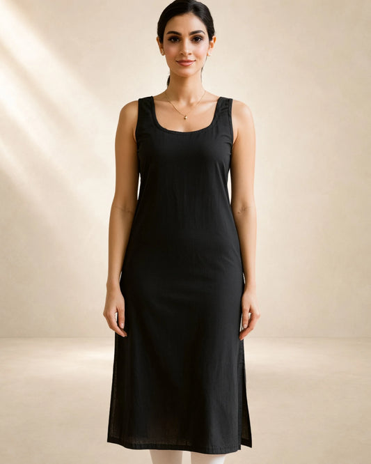 KURTIVERSE Women’s Poly Cotton Inner Slip | 41 Inch Full-Length | Sizes S–3XL