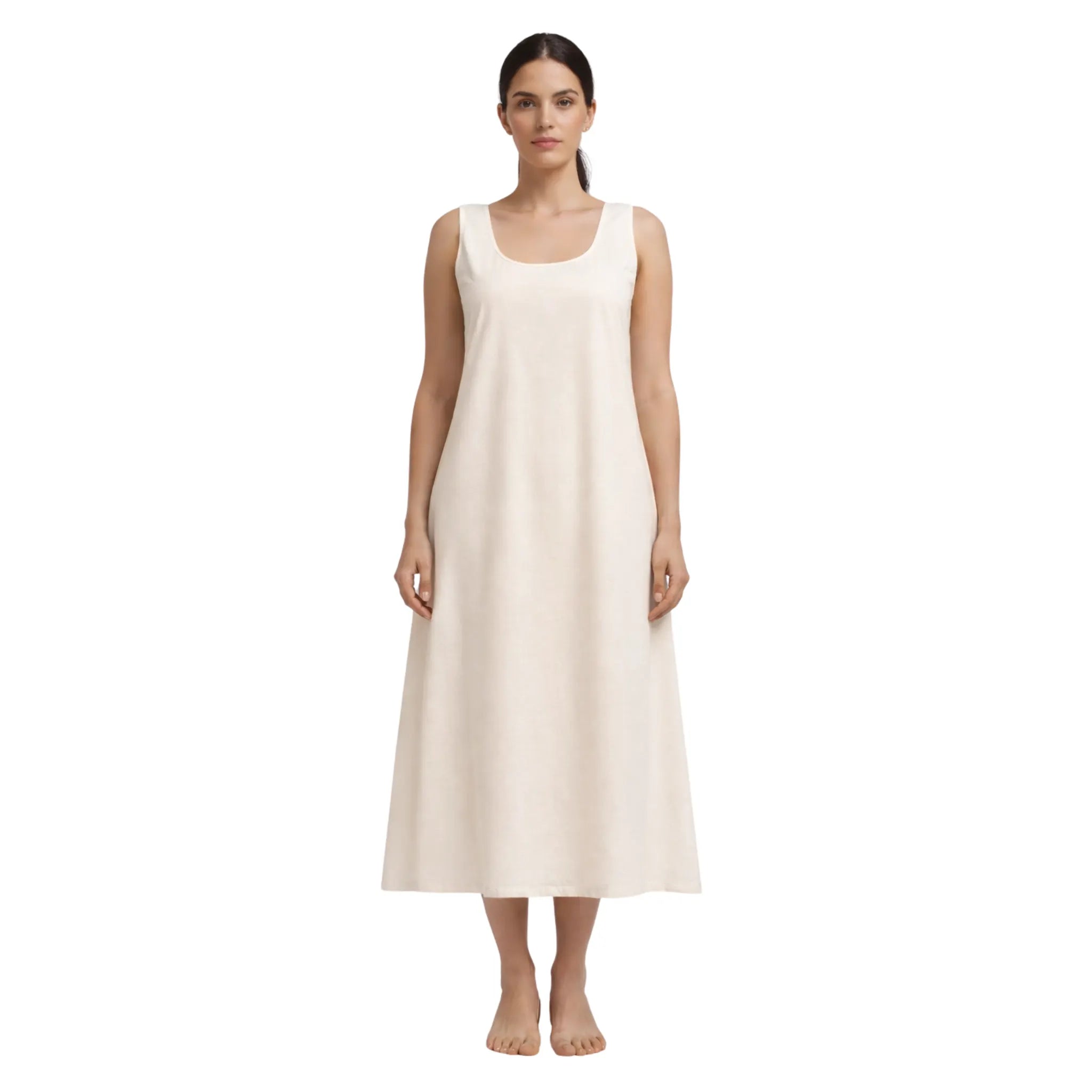 KURTIVERSE Women Poly Cotton Anarkali A-Line Inner Slip | 43 Inch Length | S–3XL