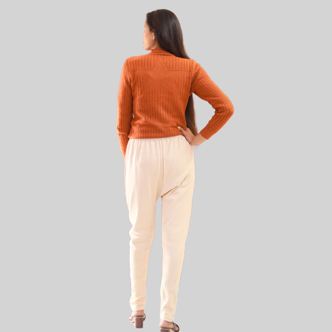 KURTIVERSE Plus Size Woolen Leggings, Winter Thermal Legging, 30-40 Inch Waist, Stretchable