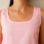 KURTIVERSE Women’s Short Length Inner Slip Pink Color | Poly Cotton | 28 Inch | Sizes S–3XL