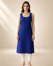 KURTIVERSE Women’s Poly Cotton Inner Slip | 41 Inch Full-Length | Sizes S–3XL